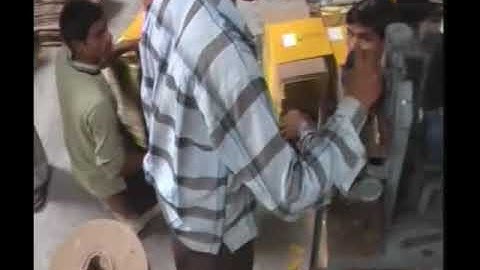 Semi automatic flap gluing machine