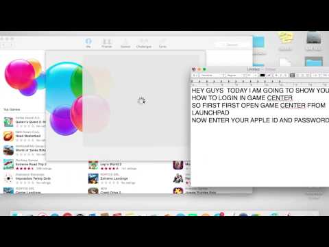 How to Login in  GAME CENTER in MACBOOK PRO