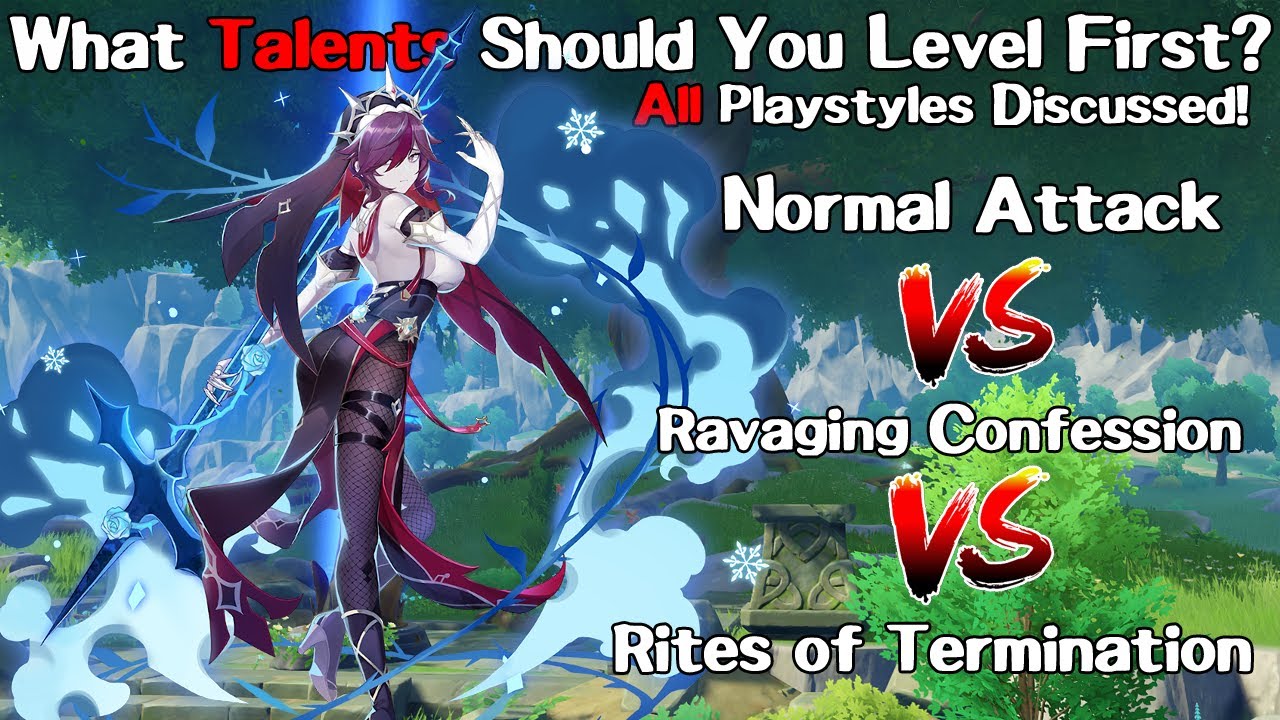 What Talents Should You Level Up First On Rosaria? All Playstyles Discussed! (Genshin Impact)