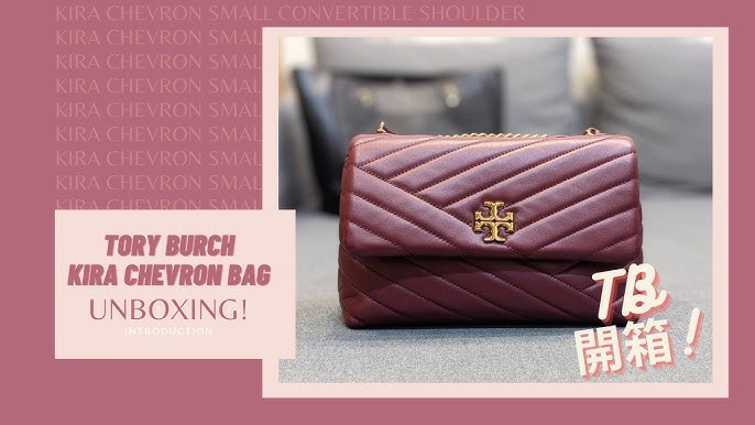 Tory Burch, Bags, Tory Burch New Kira Chevron Small Convertible Shoulder  Bag Pink