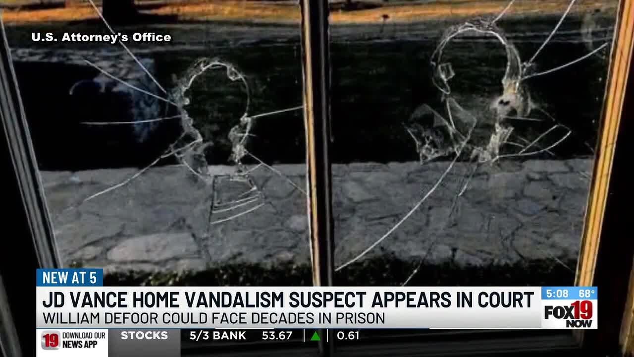 JD Vance home vandalism suspect appears in court - YouTube