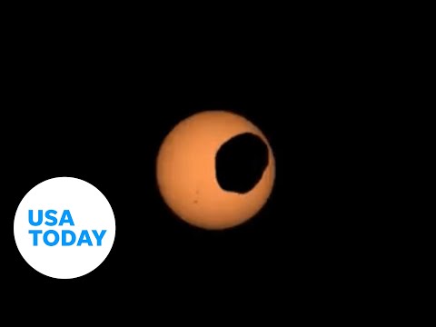 Mars solar eclipse captured by NASA's Perseverance Mars Rover | USA TODAY