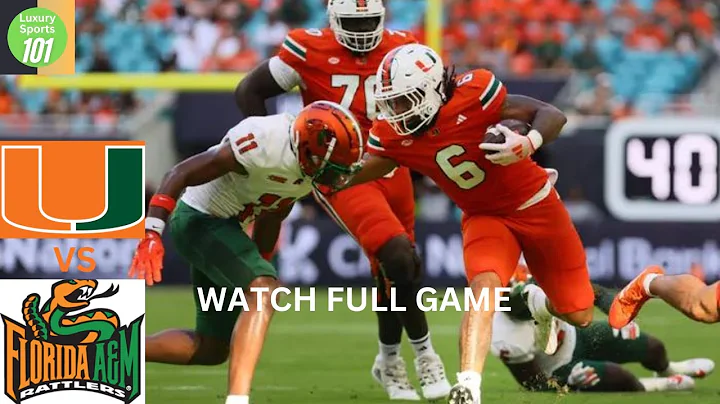 Florida A&M Rattlers vs  Miami Hurricanes Full Game Replay| 2024 ACC College Football Highlights