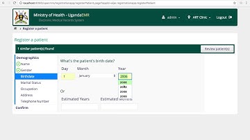 Creating a Patient in UgandaEMR