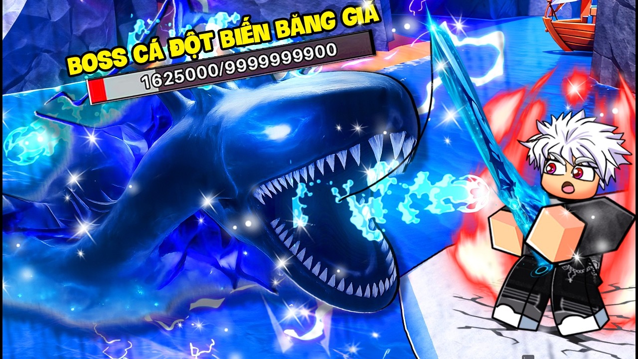 MÌNH CÂU ĐƯỢC BOSS CÁ BĂNG GIÁ 4000KG VÀ SỞ HỮU CẦN THÉP REN CỰC XỊN TRONG ROBLOX👑!!!!