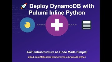 🚀 Deploy DynamoDB with Pulumi Inline Python | AWS Infrastructure as Code Made Simple!