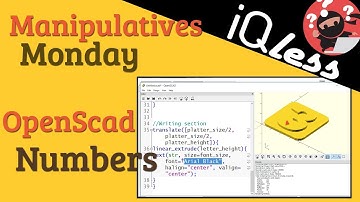 Manipulative Monday:  OpenScad Numbers for math