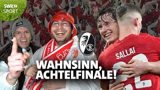 🔥SO feiern Fans den Achtelfinal-Einzug des SC Freiburg gegen RC Lens! - DEIN SCF 108 | SWR Sport