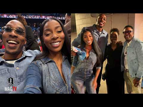 Dwight Howard & Wife Amy Luciani Attend The Atlanta Dream Finals Game 3! 🏀
