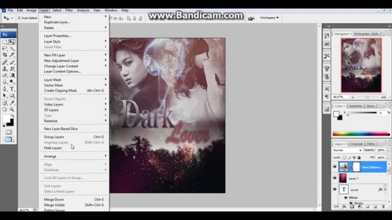 Simple Photoshop Tutorial Cover Fanfiction Dark Lover
