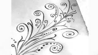 How to Draw Beautiful Floral Design #art #Drawing