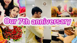 Anniversary at home || many cute surprises || next mimicry vlog kispe hoga ? #nehafaizi