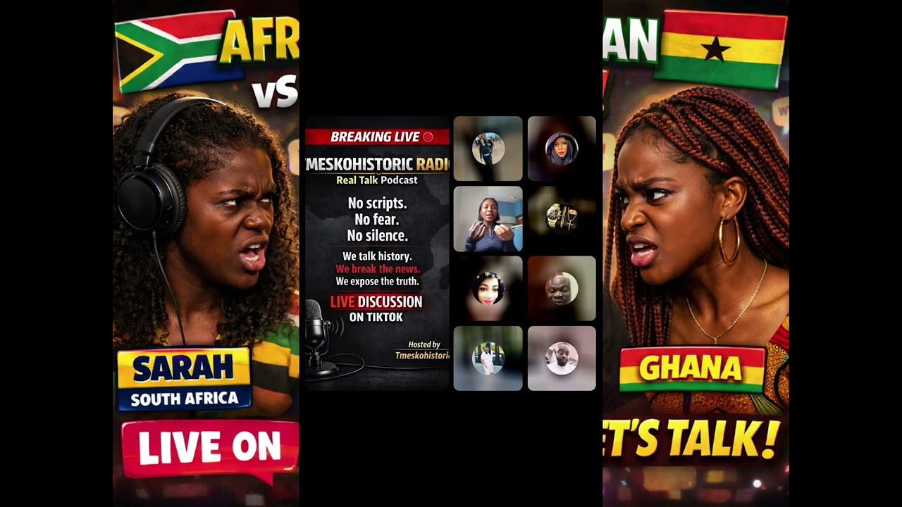 Nigerians, South Africans and Ghanaians met on my podcast it went down… Part 1 