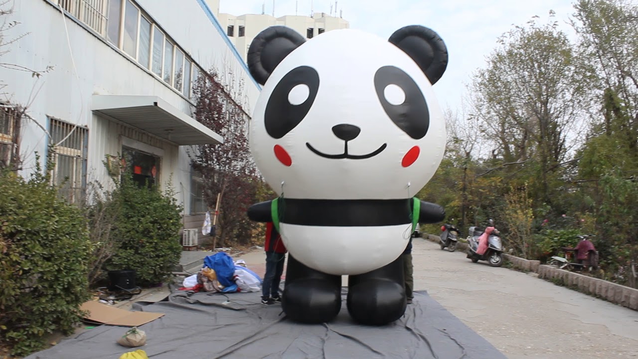 inflatable คือ inflatable panda mascots
