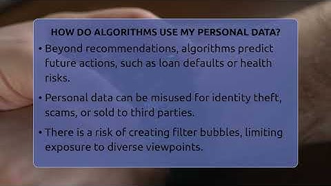 How Do Algorithms Use My Personal Data? - Talking Tech Trends