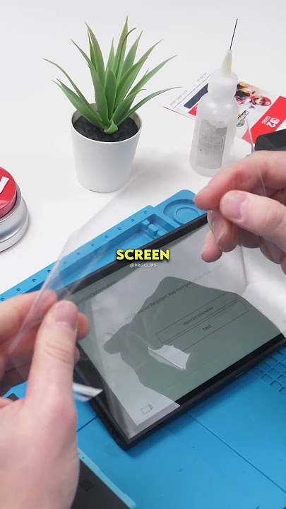 REMOVING THE SWITCH 2'S SCREEN PROTECTOR... #shorts  @PhoneRepairGuru