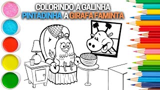 COMO PINTAR GALINHA PINTADINHA 4 Desenhos divertidos colorir Paginas Galinha  pintadinha dvd 4 kidstv 