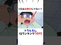 ㊗️70万再生【ドラえもん】IQランキングTOP5#shorts