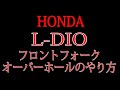 L-DIOのフロントオーバーホールのやり方を教えます