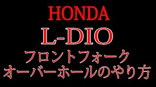 L-DIOのフロントオーバーホールのやり方を教えます