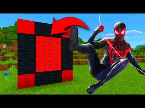 How To Make A Portal To The Spider Man: Miles Morales Dimension in Minecraft!!!