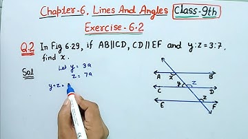 Ex 6.2 Q2 class 9 Maths  Ncert | Class 9th Maths chapter 6 Lines and angles exercise 6.2 Question 2