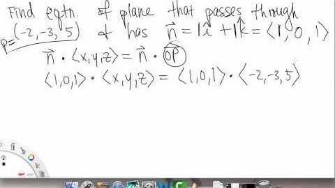 Planes in Three Space | Example 2 | Multivariable Calculus for Sci & Eng | Griti