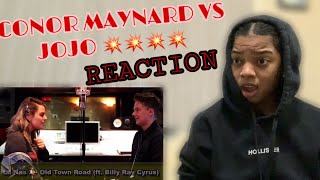 CONOR MAYNARD VS JOJO | OLD TOWN ROAD SING OFF (REACTION)