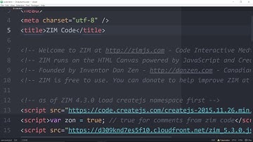 CODE ZERO [1] - A Template - #JavaScript for the #HTML #Canvas #CreateJS #ZIMjs