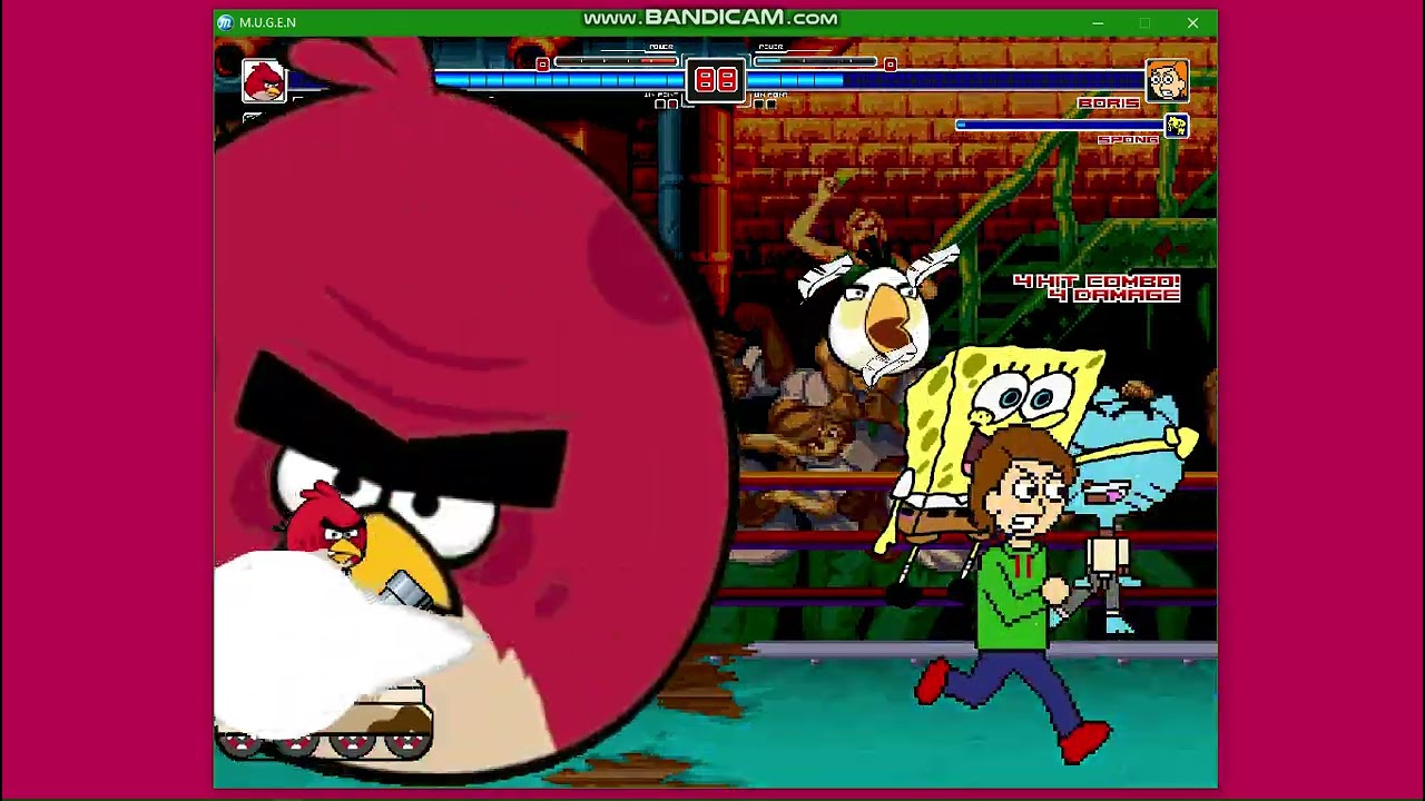 MUGEN REQUEST:Angry Birds tank and gumball.exe vs boris Anderson and spong|MUGEN ALL STARS 1.1B🍫