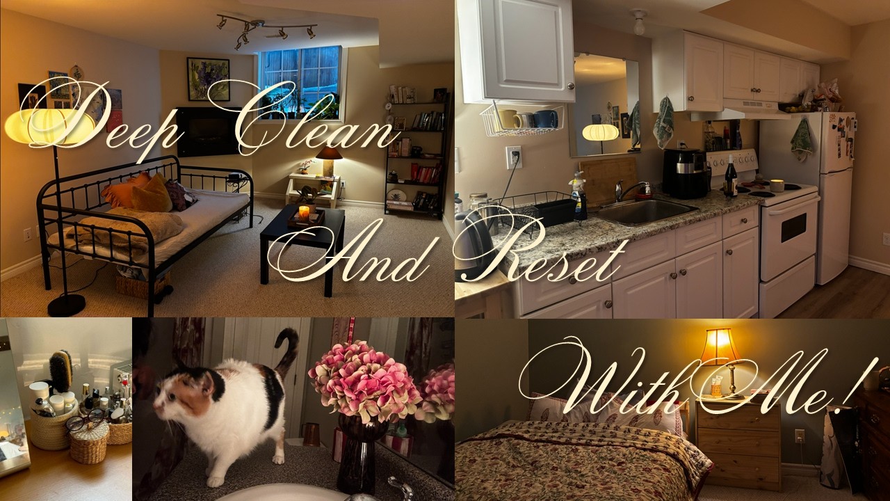 CLEAN + ORGANIZE WITH ME 🧺 deep clean, declutter & reset my home