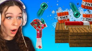 The BEST Ender Pearl TNT Clutch in Minecraft Bedwars...