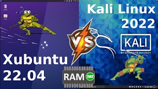 Xubuntu 22.04 vs Kali Linux 2022 (XFCE): RAM Usage