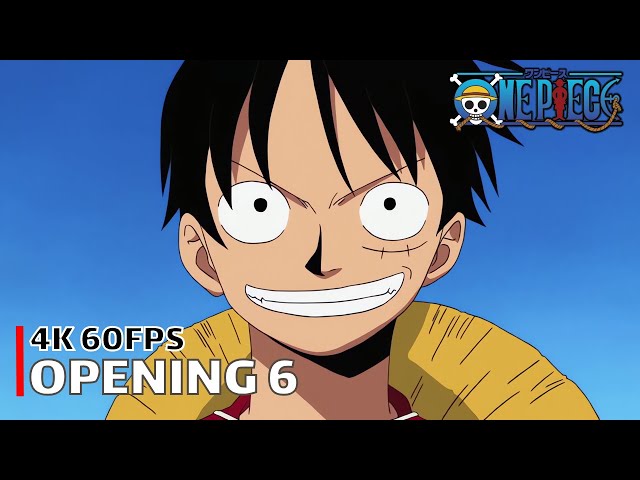 One Piece - Opening 6 【Brand New World】 4K 60FPS Creditless | CC class=