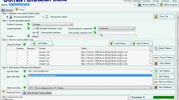 Domain Extractor Basic - web page addresses and domain names gatherer