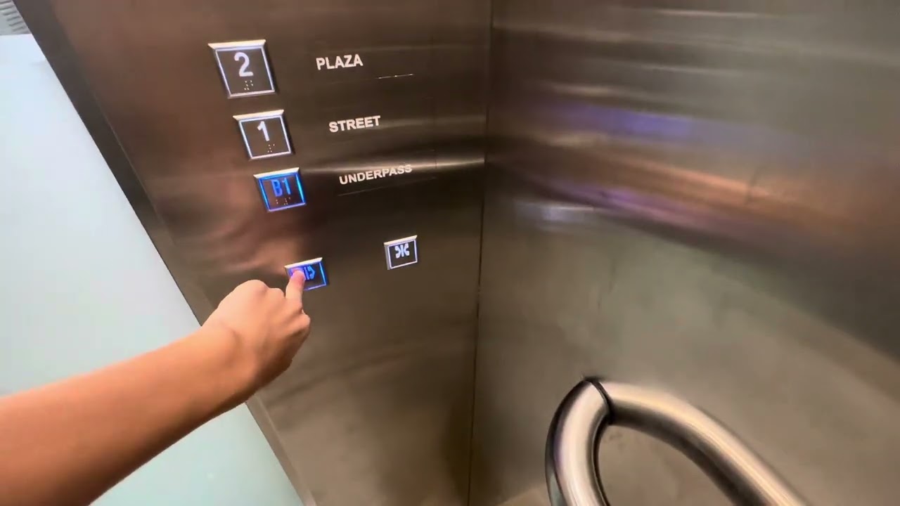 (4K60) OTIS Lift at Upper Thomson MRT Station Exit 1