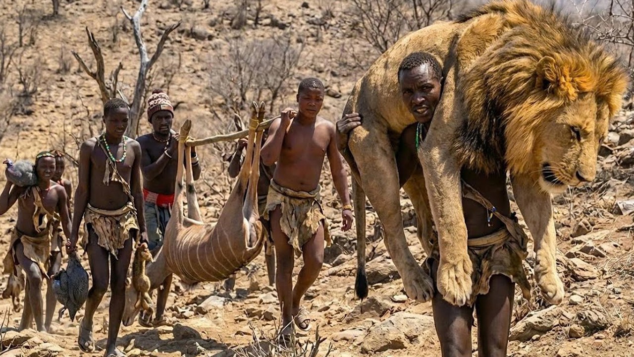 Hadzabe Hunter-Gatherer Survival Skills and Community Cooperation