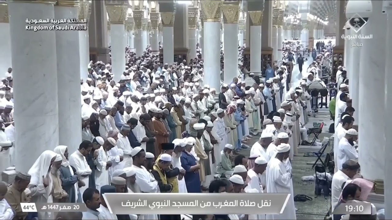 صلاة المغرب للشيخ عبدالباري الثبيتي 20 صفر 1447هـ