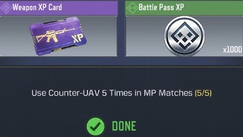 Call Of Duty: Mobile Use Counter-UAV 5 Times in MP Matches Task Complete