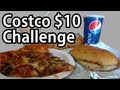 Costco $10 Food Court Challenge (vs Wreckless Eating)