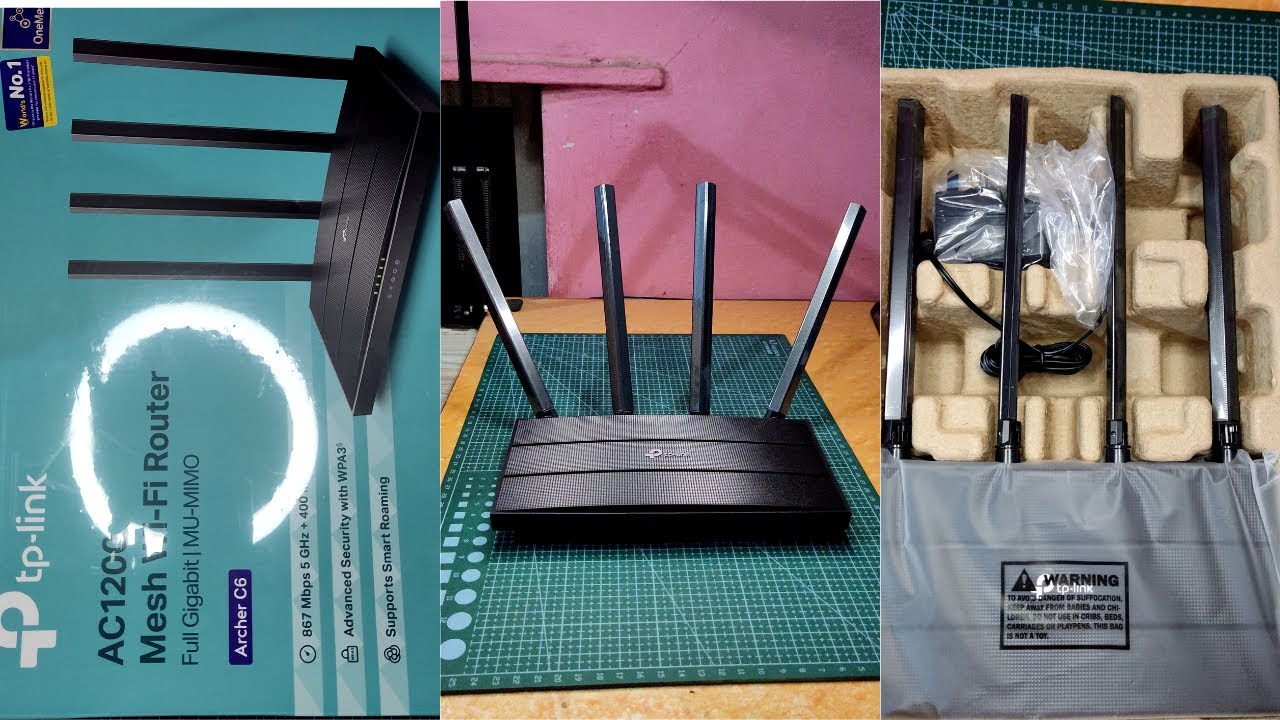 TPLink Archer AC1200 | Archer C6 | MU-MIMO | Mesh | WiFi | Router | Gigabit | OneMesh | Dual Band