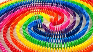 Download lagu Amazing Rainbow Dominoes! | Satisfying Domino Screen Link mp3