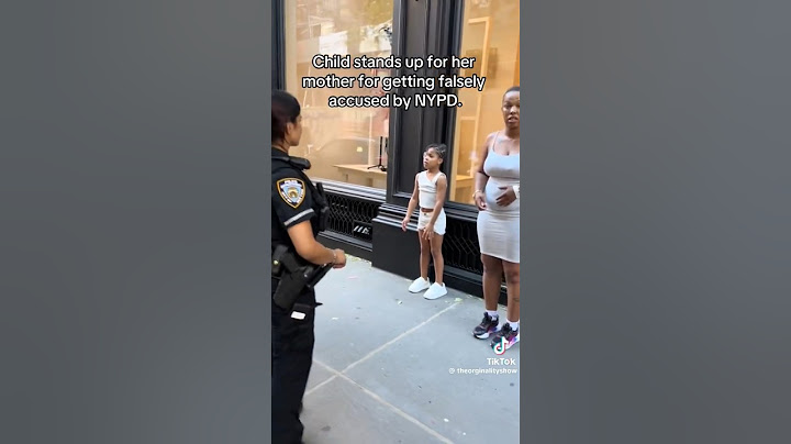 Wow! A young girl sharing words for police officers who accused her mother of shoplifting.