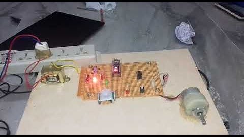 Automatic door open/close by PIR sensor