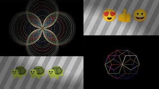 Amazing rotating python graphics design using 🐢 #turtles  #python #viral #coding #4  #trending