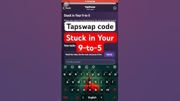 Stuck in Your 9-to-5 | Tapswap code || tapswap code Stuck in Your 9-to-5 #tapswapcode #crypto