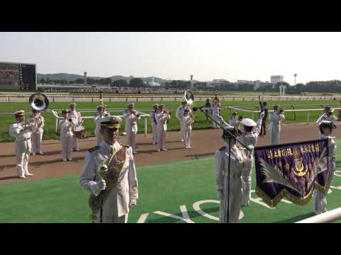 【4K】2016.5.22 第77回優駿牝馬 オークスGⅠファンファーレ海上自衛隊東京音楽隊生演奏 JRA東京競馬場にて