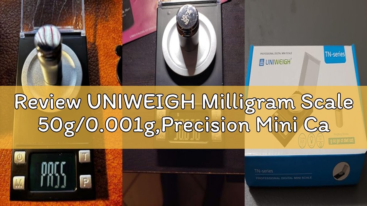 Review UNIWEIGH Milligram Scale 50g/0.001g,Precision Mini Carat Gram Scale for Powder Medicine,Jewel