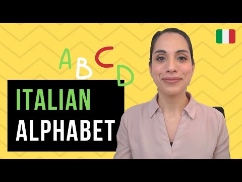 Italian Alphabet Pronunciation: Italian Letters A to Z