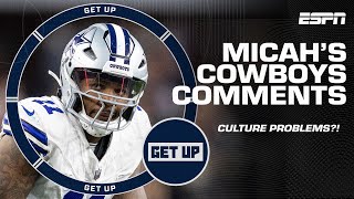 ATTITUDE REFLECTS LEADERSHIP 😯 Responding to Micah Parsons' comments on the Cowboys culture | Get Up